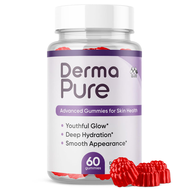 Derma Pure Gummies, Official Derma Pure Supplement Formula (60 Gummies)