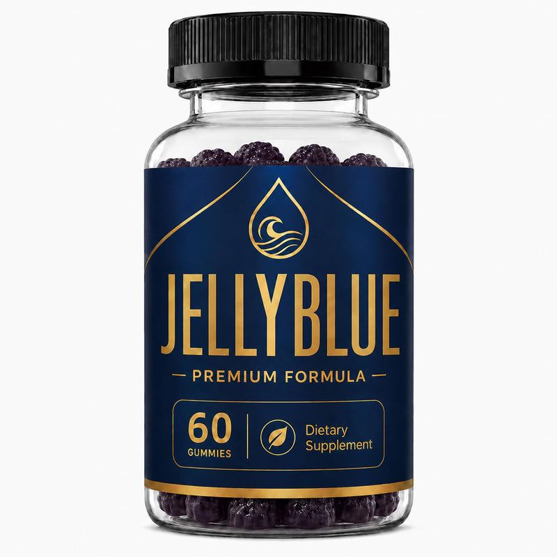 JellyBlue Gummies for Men, Daily Wellness Gummy, Natural Flavor, 60 Count