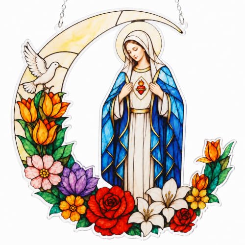 7in Blessed Virgin Mary Hanging Ornaments Gift for Women, Birthday