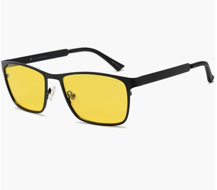 [Australia] - Polarized Glasses for Men & Women – Night Vision/Sun Glasses With PC, Rubber Frame & REVO Coating Sports Sunglasses Black /Night Vision 