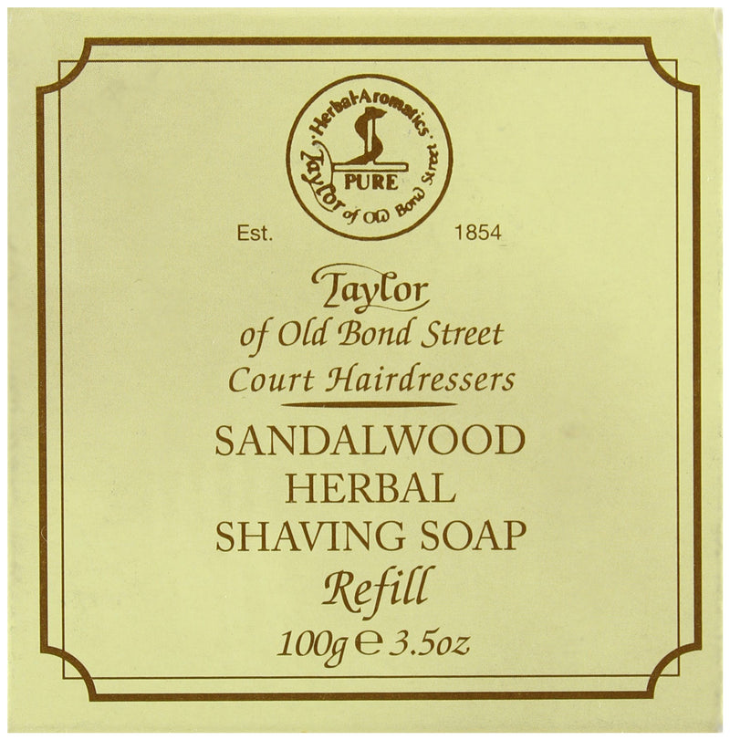 [Australia] - TAYLOR OF OLD BOND STREET Solid Shaving Soap Sandalwood Refill, 100 g 