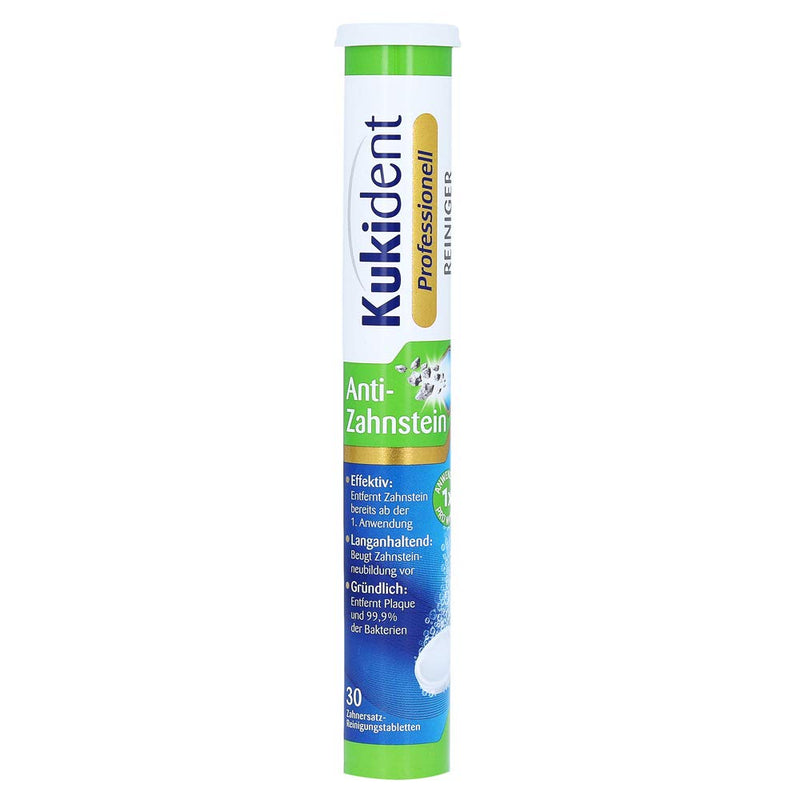 [Australia] - Kukident Professional cleaning tablets anti-tartar - tabs for cleaning dentures, dentures & dentures - 1 x 30 tablets 
