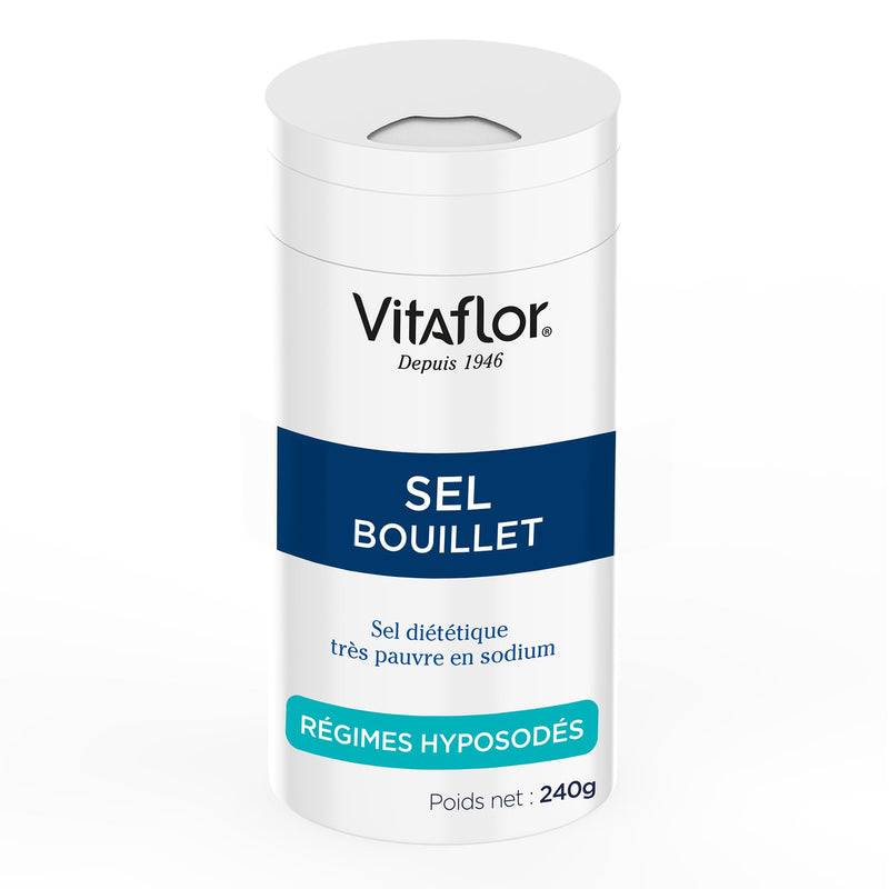 [Australia] - SALT BOUILLET 240gr | Diet salt for seasoning dishes on all low sodium diets | Its taste is very similar to that of the classic salt | VITAFLOR 