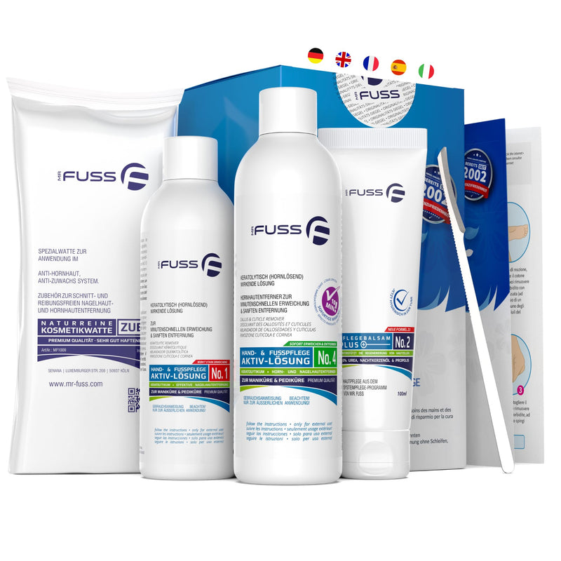 [Australia] - Mr. Fuss Starter Kit - 5 pieces, callus remover system package 
