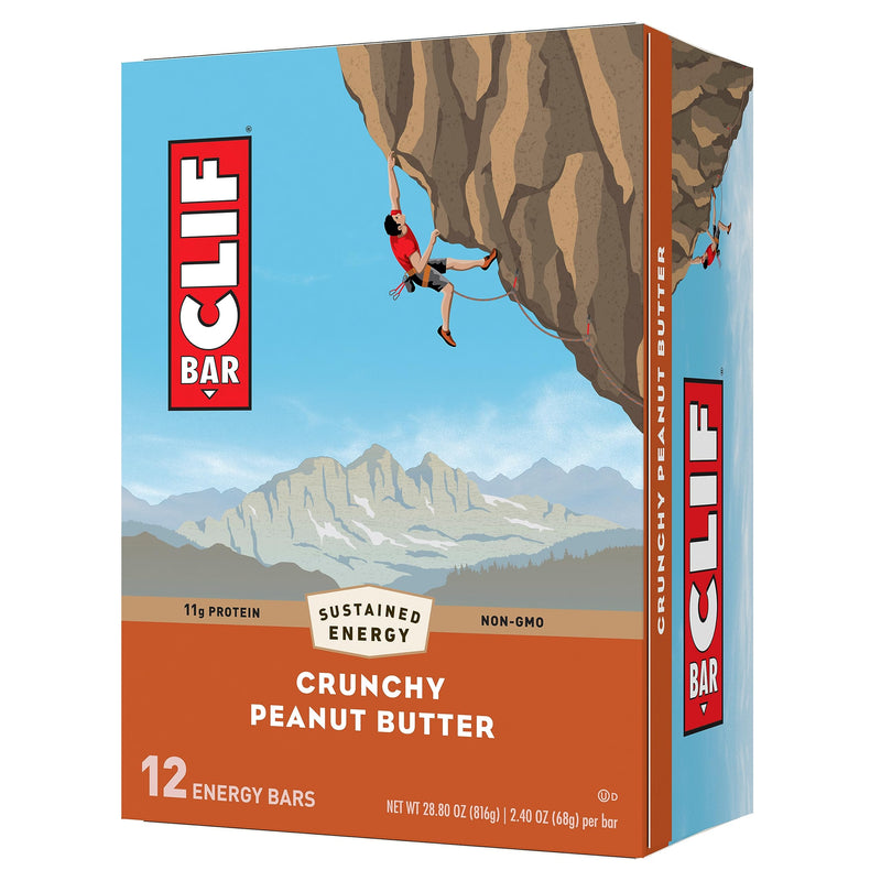 [Australia] - Clif Bar Crunchy Peanut Butter Energy Bars, 12 Bars / Box of 12 (Pack of 1) 