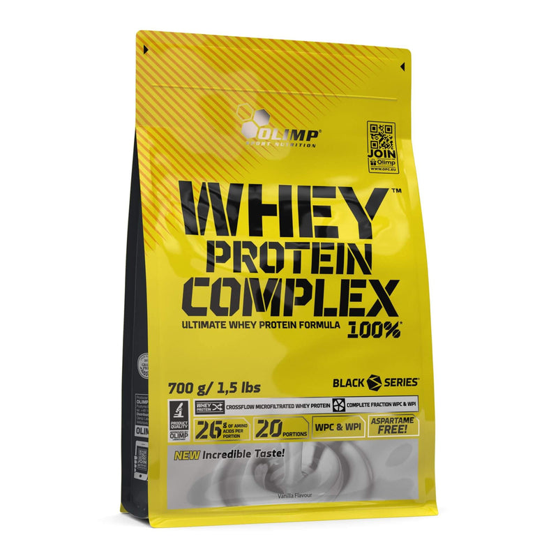 [Australia] - OLIMP SPORT NUTRITION - Whey Protein Complex 100%. High-quality protein powder made from a protein combination of whey protein concentrate and whey protein isolate for building muscle. Flavor: Vanilla (700 g) 700 g (pack of 1) 