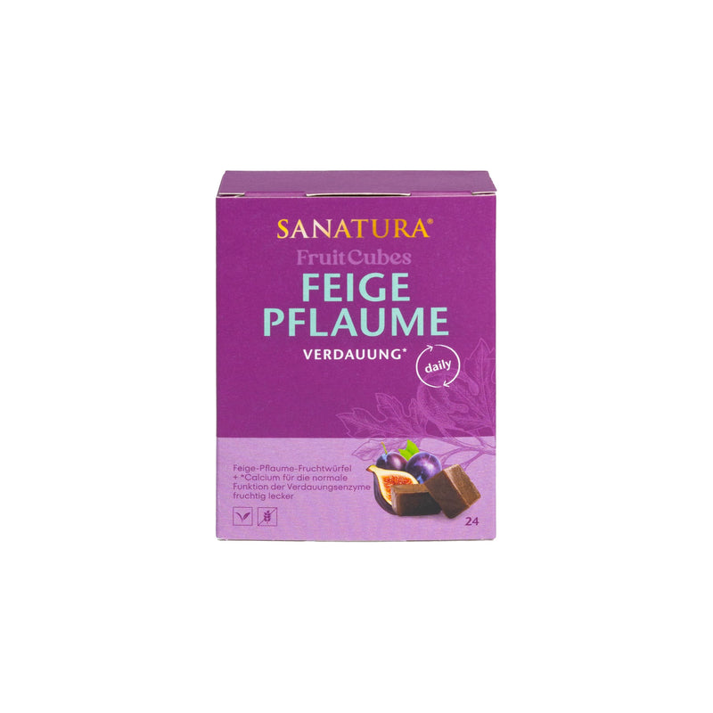 [Australia] - Sanatura Fig Plum Fruit Cubes - 24 pieces - for normal digestion - figs, plums, tamarind and inulin - 240 g 