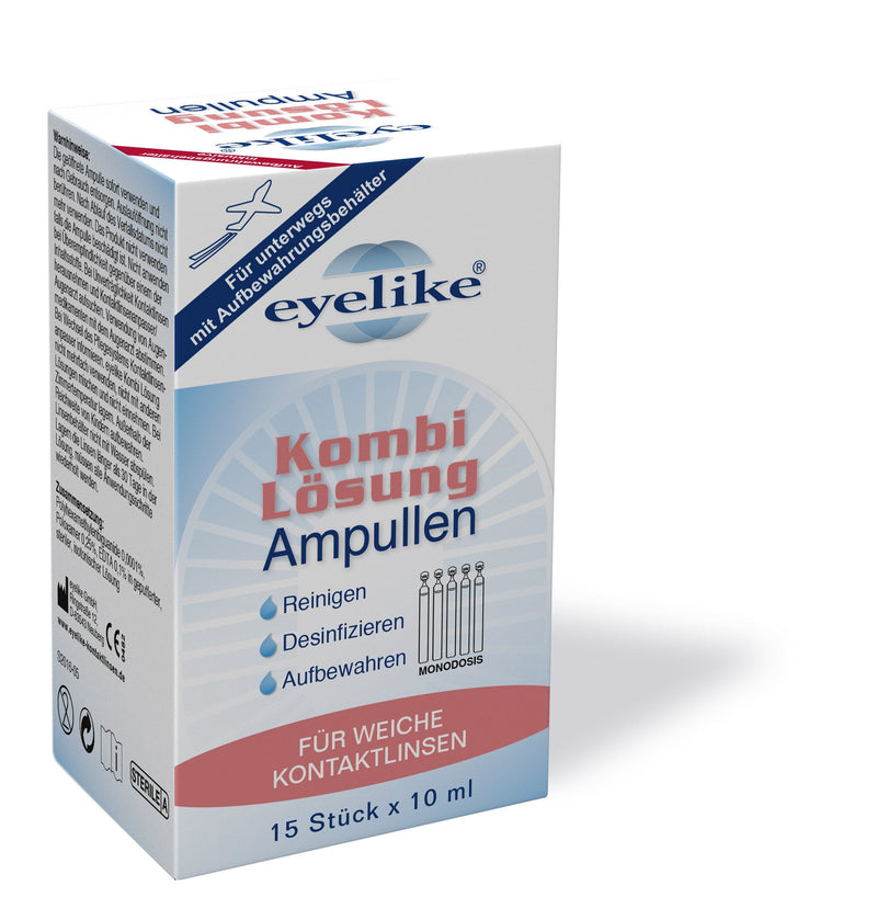 [Australia] - Eyelike combination solution monodose ampoules 15 x 10 ml, 150 ml 