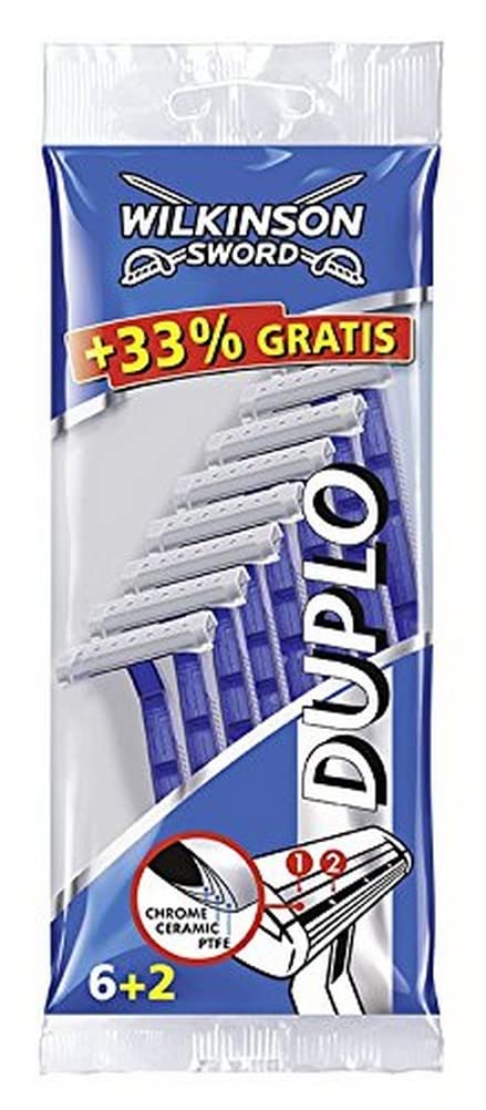 [Australia] - Wilkinson Sword Duplo men's disposable razors, 6 + 2 pieces, pack of 1 