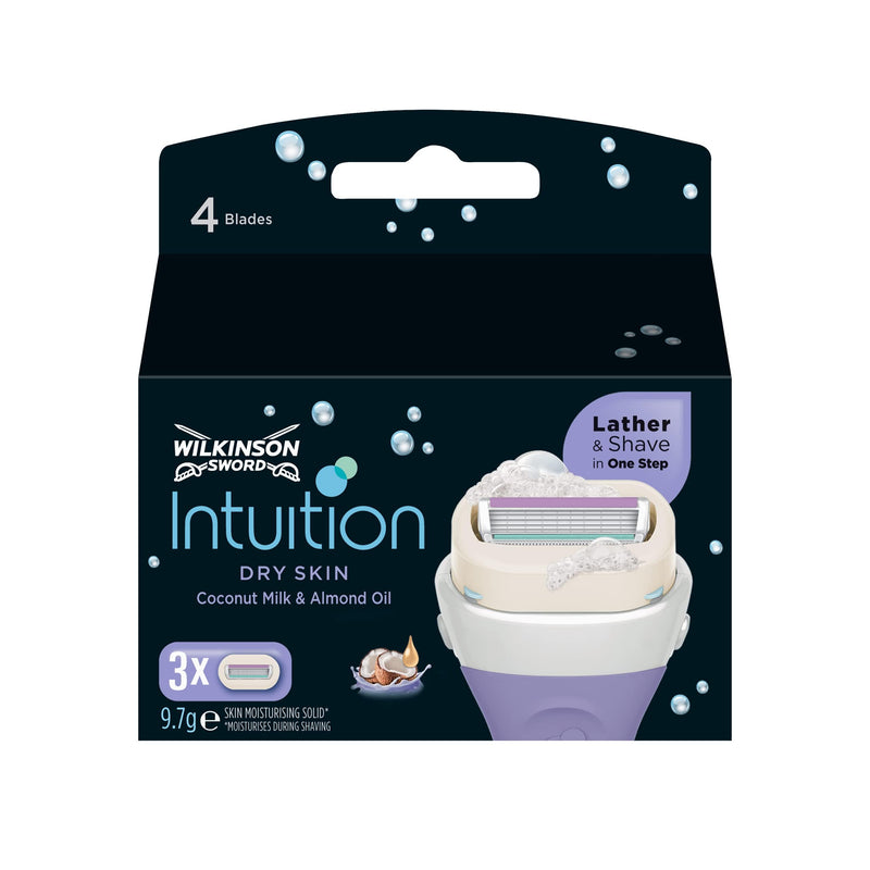[Australia] - Wilkinson Sword Intuition Dry Skin Blades, Pack of 3 