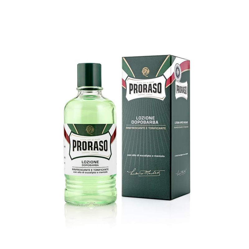 [Australia] - Proraso Professional After Shave Lotion Refreshing, Aftershave for Men with Eucalyptus Oil & Menthol, Helps Restore Skin Comfort, Made in Italy, 400 ml (Pack of 1) 