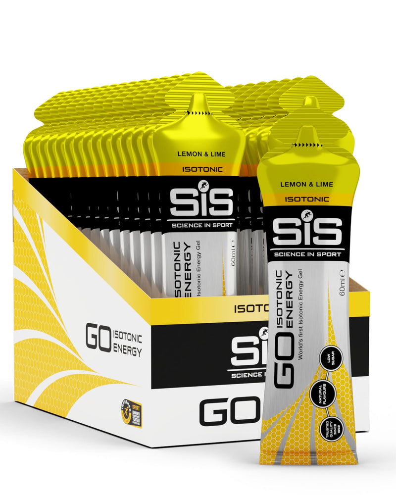 [Australia] - Science in Sport GO Isotonic Energy Gel 30 x 60ml Lemon Lime, Vegan - Isotonic formulation with 22g carbohydrates, good energy supplier, alternative for isotonic drinks Lemon Lime 30 x 60 ml 