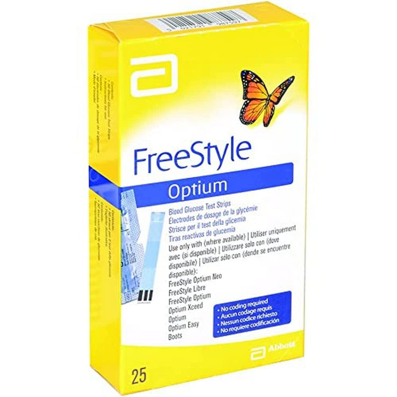 [Australia] - ( 0009 ) ABBOTT DIABETES CARE ITALIA OPTIUM PLUS 25STRISCE 