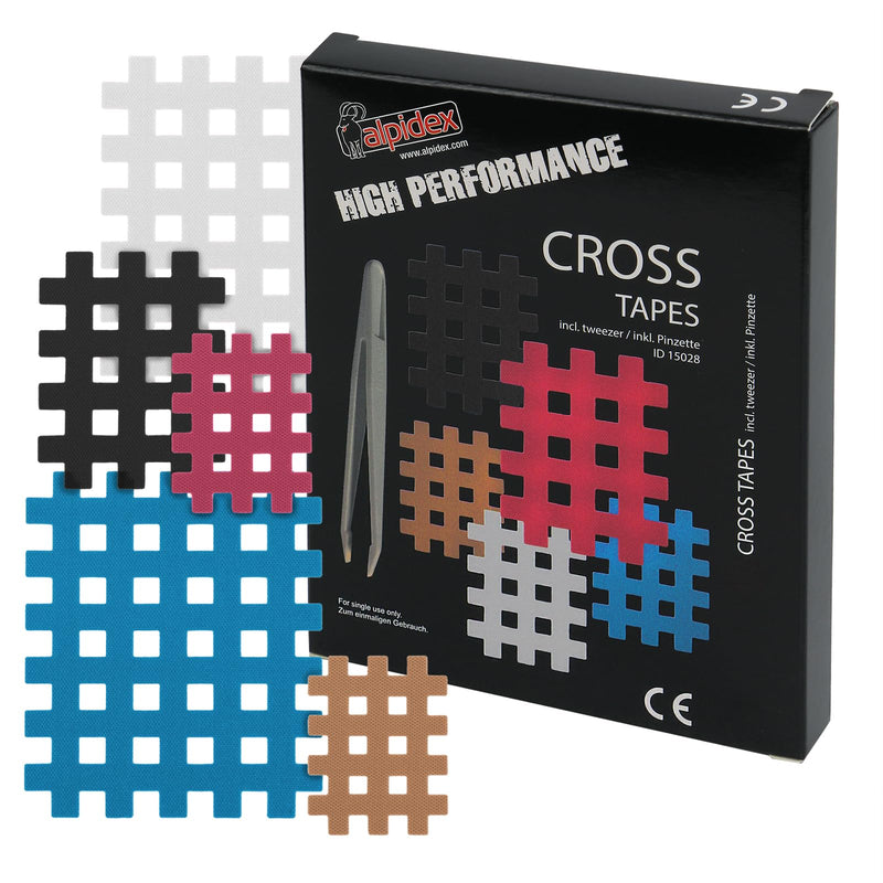 [Australia] - ALPIDEX Cross Tape Grid Tapes 85/102/170 Plasters with Antistatic Tweezers Grid Plasters Size A, B and C Mixed in Color and Quantity 170 Pieces - Size A.B and C 