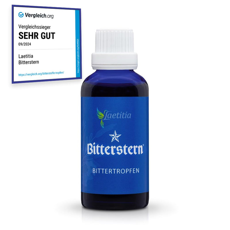 [Australia] - Laetitia Original Bitterstern bitter drops: bitter substances from 17 natural herbs in the best quality - bitter drops with an aromatic, fine taste - according to Hildegard von Bingen, 50 ml 50 ml (pack of 1) 