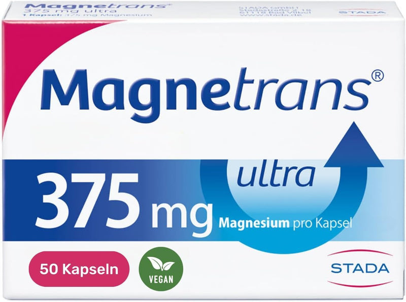 [Australia] - Magnetrans ultra 375 mg capsules - magnesium capsules for normal muscle and nerve function - 1 x 50 capsules 50 pieces (pack of 1) 