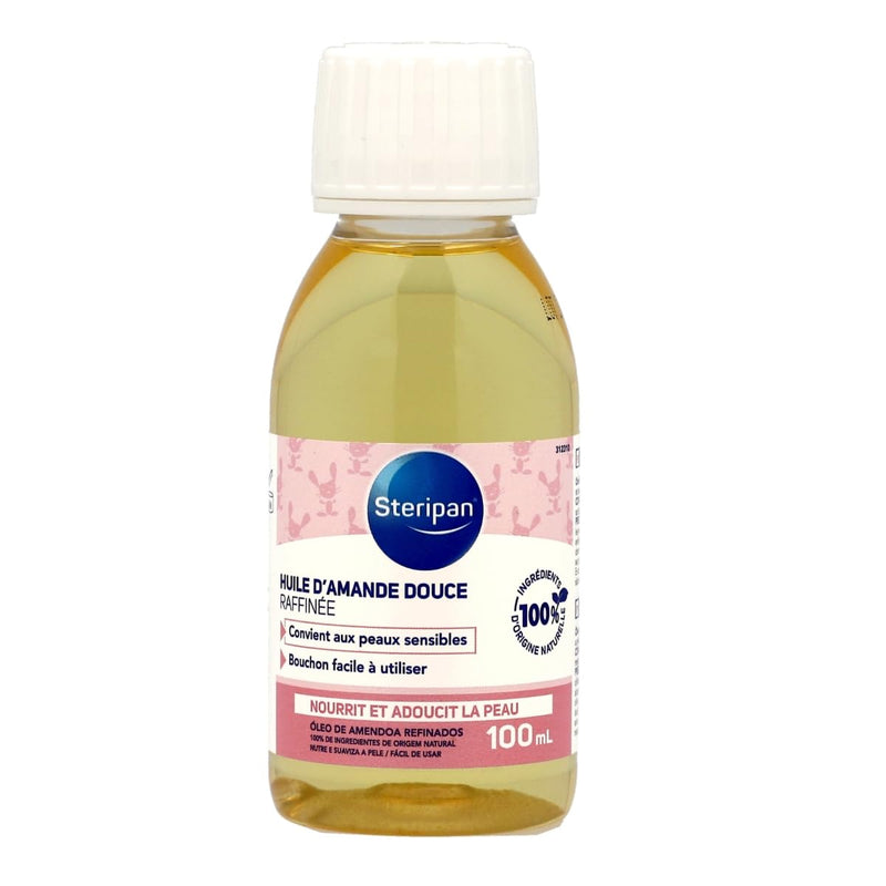 [Australia] - Steripan - Sweet almond oil - refined - suitable for sensitive skin - nourishes and softens the skin - 100 ml 