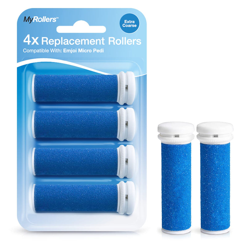 [Australia] - My Rollers Mineral replacement rollers (blue) for Emjoi Micro Pedi in a pack of 4 | Rough 