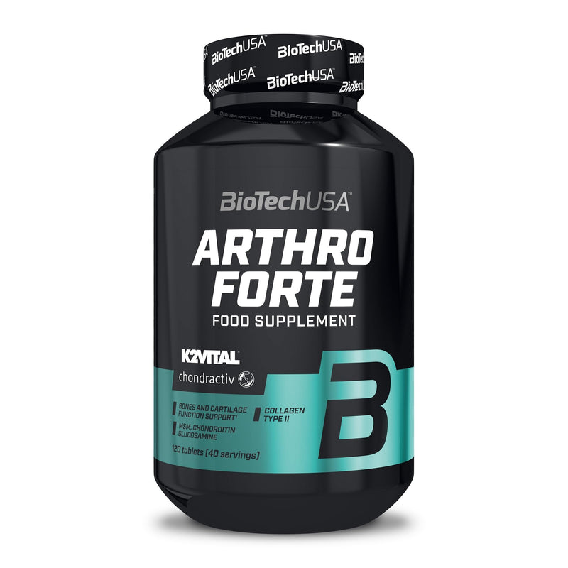 [Australia] - BioTechUSA Arthro Forte, dietary supplement tablet with plant extracts, MSM, glucosamine, chondroitin, MSM, hydrolyzed cartilage powder and vitamin C, 120 tablets 