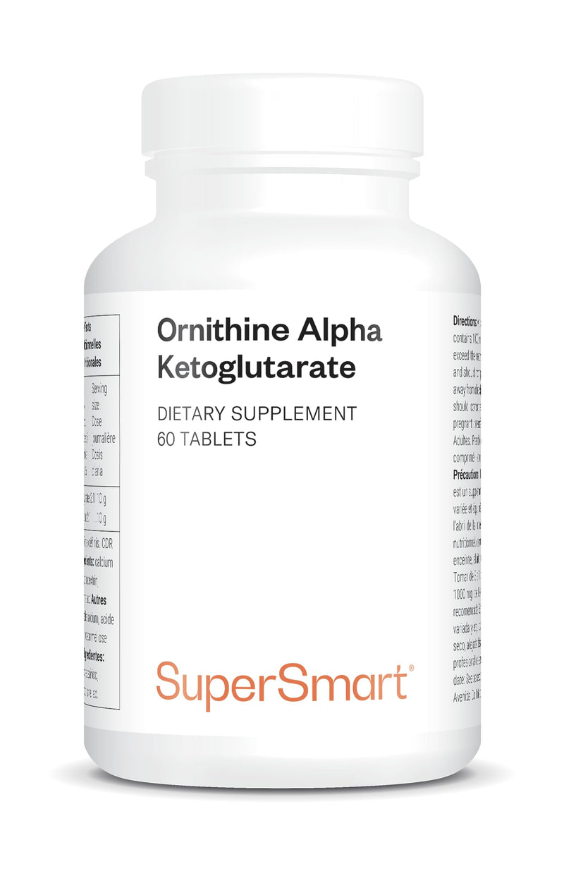 [Australia] - Ornithine Alpha Ketoglutarate (OKG) - Increases the production of growth hormones - Contributes to protein synthesis and building muscle mass - Vegan - Supersmart 
