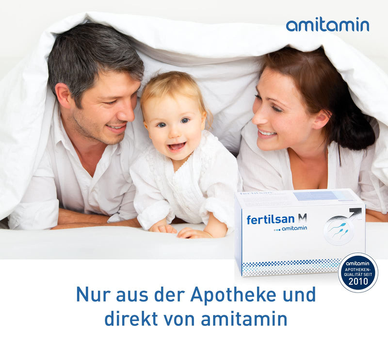 [Australia] - amitamin Fertilsan M - fertility + desire to have children - sperm production - 90 capsules - pharmacy quality - vegan - zinc, selenium, L-arginine, folic acid, L-carnitine and much more. - German manufacturing 