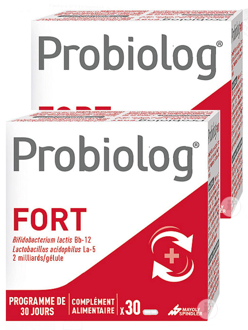 [Australia] - Mayoly Spindler Probiolog FORT - dietary supplement - digestive system - 2 packs of 30 capsules each (F) 30 pieces (pack of 2) 