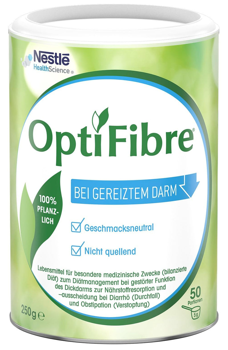 [Australia] - OptiFibre 250g can of soluble fiber for irritated intestines can restore the intestinal flora and normalize nutrient absorption100% plant-based, neutral in taste, easily soluble without swelling 250g (pack of 1) 