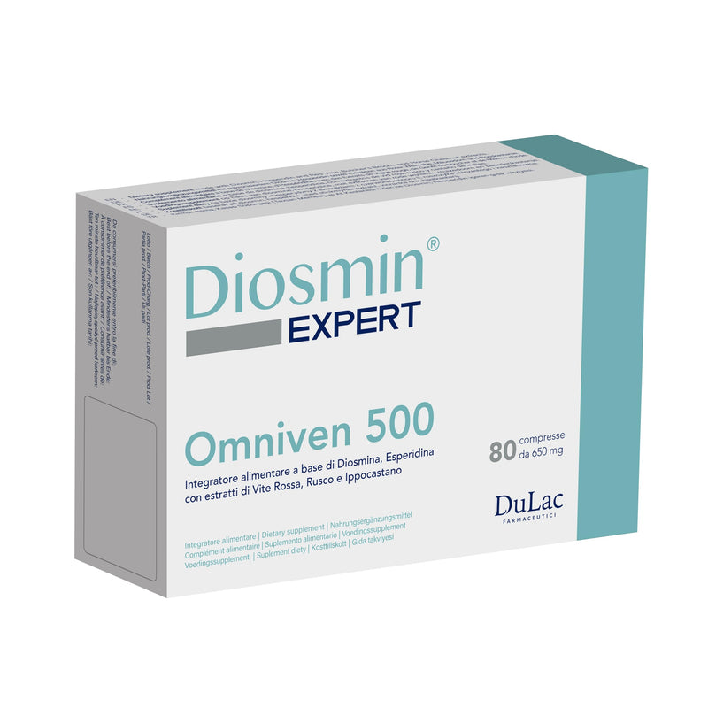 [Australia] - Dulàc - Hemorrhoids and veins tablets with diosmin, hesperidin, red vine and flavonoids, 80 tablets for hemorrhoids, varicose veins, swollen legs and burst capillaries - Omniven 500 80 pieces (pack of 1) 