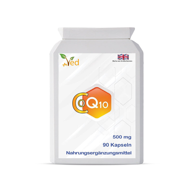 [Australia] - VED Co-Enzyme Q10 | Ubiquinone of the highest strength | Superior natural formula | Promoting cellular energy | | 500 mg 90 soft capsules 