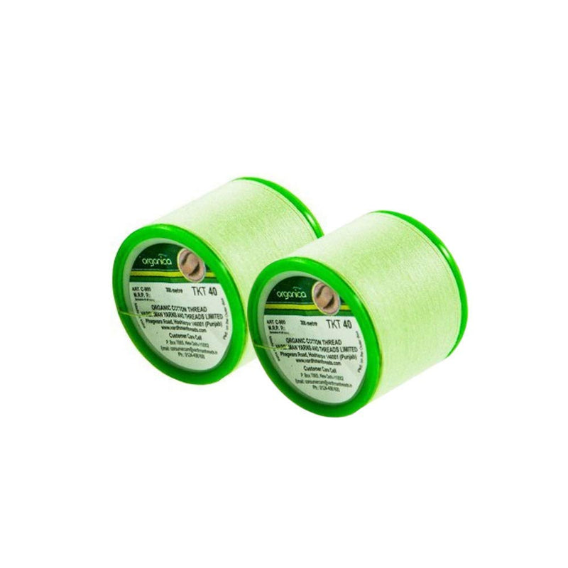 [Australia] - Organica thread for eyebrow plucking made of organic cotton, from India, 2 spools of 300 m each 