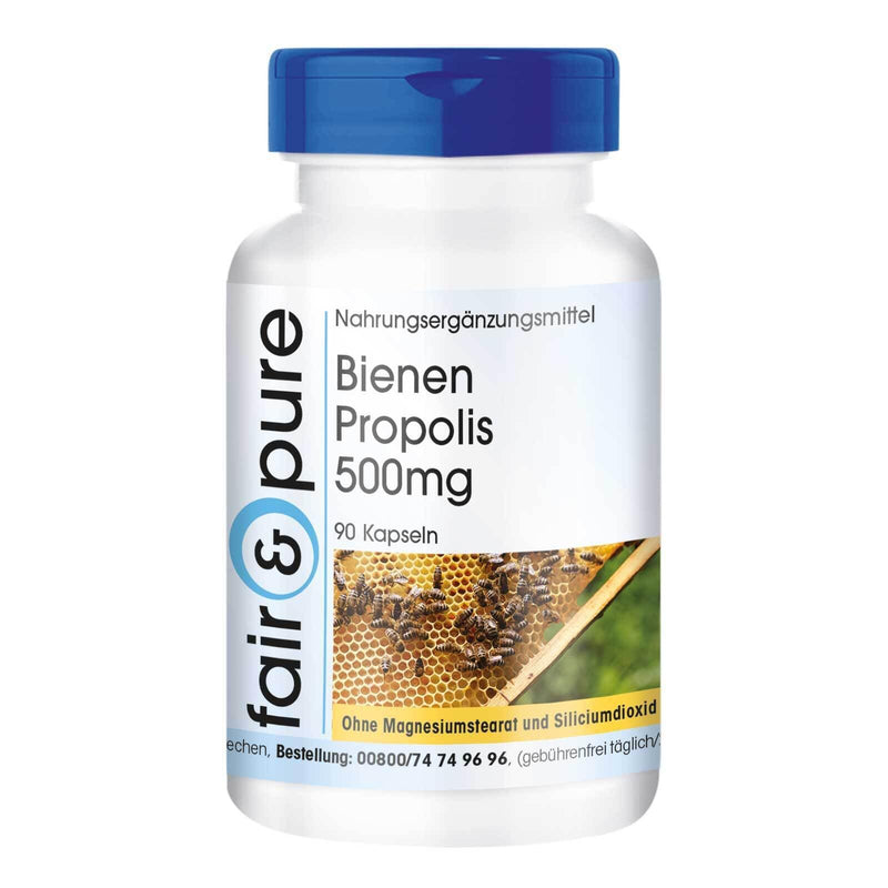 [Australia] - Fair & Pure® - Bee Propolis Capsules 500mg - 90 capsules - natural - rich in flavonoids and procyanidins - without magnesium stearate 
