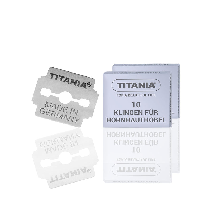 [Australia] - TITANIA replacement blades for callus planers (20 pieces) • Professional blades for callus planers • Quality blades 