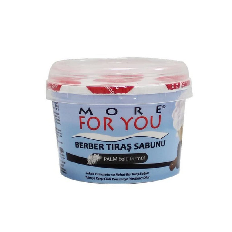 [Australia] - More For You shaving soap with soap dish 140 g - refreshing and invigorating shaving soap for sensitive skin - perfect for shaving with safety razors and razors - 140 g (pack of 1) 140 g (pack of 1) 