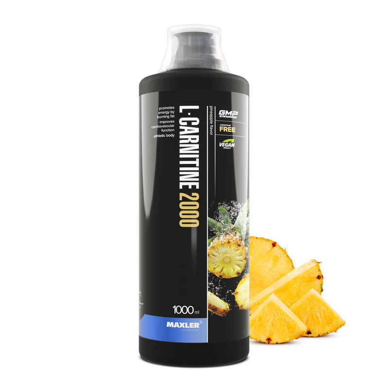 [Australia] - Maxler L Carnitine Liquid High Dose - L Carnitine Liquid - Vegan and sugar-free - rich in taste - optimally dosed - 2000 mg of L-Carnitine per serving - Pineapple - 1000ml 