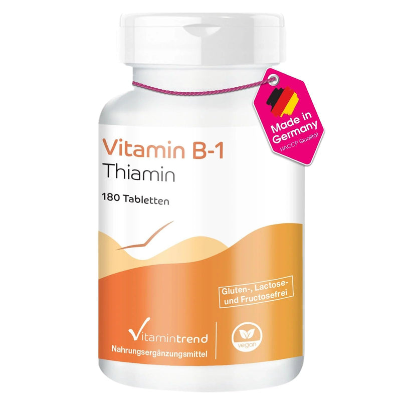 [Australia] - Vitamin B1 (thiamine) 100mg -180 vegan tablets! 6 MONTH SUPPLY! High dosage | Vitamintrend® 