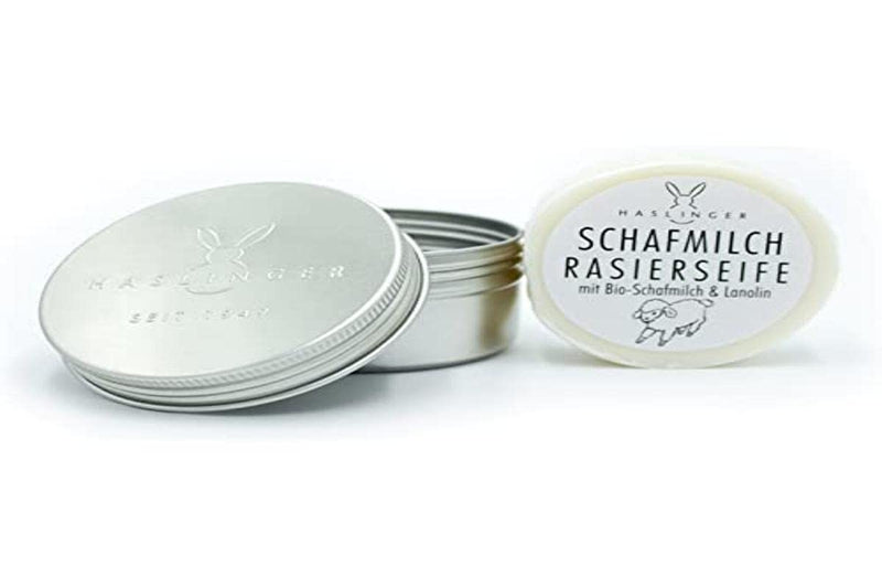 [Australia] - Haslinger 6066 sheep's milk shaving soap in a can, 60 g 