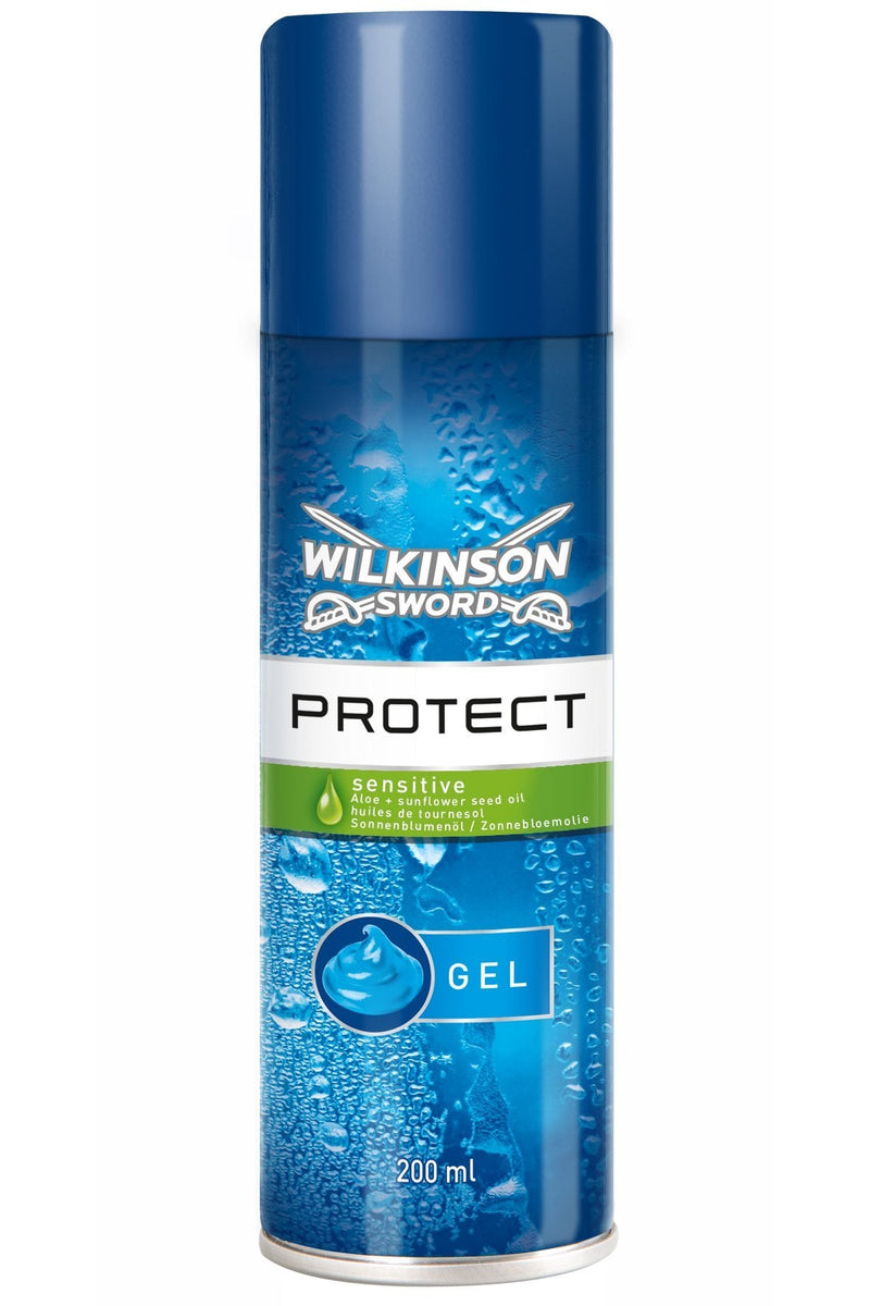 [Australia] - Wilkinson Sword Shaving Gel Protect Sensitive Men, 200 ml, 3 pcs 
