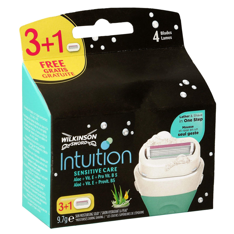 [Australia] - Wilkinson Intuition Sensiive Care razor blades 4 pieces spare parts 