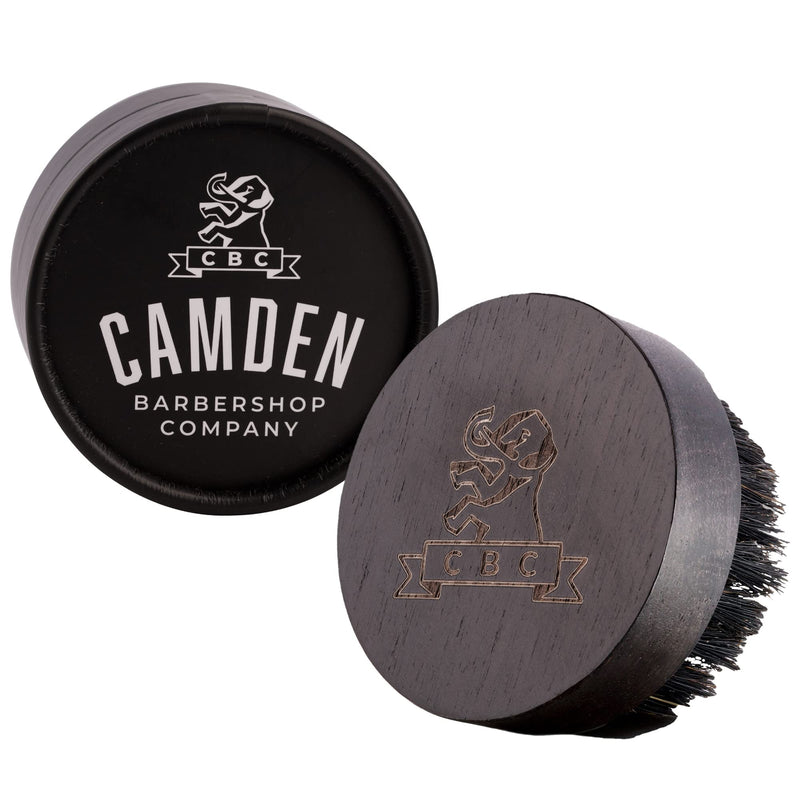[Australia] - Beard brush from Camden Barbershop Company ● incl. case ● made of walnut wood ● For daily beard care & applying beard oil 