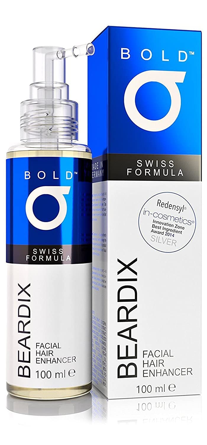 [Australia] - BEARDIX beard growth product for men with sparse beard growth - professional beard serum for stronger beard growth with award-winning active ingredient Redensyl - proven effect for more beard growth - 100ml 