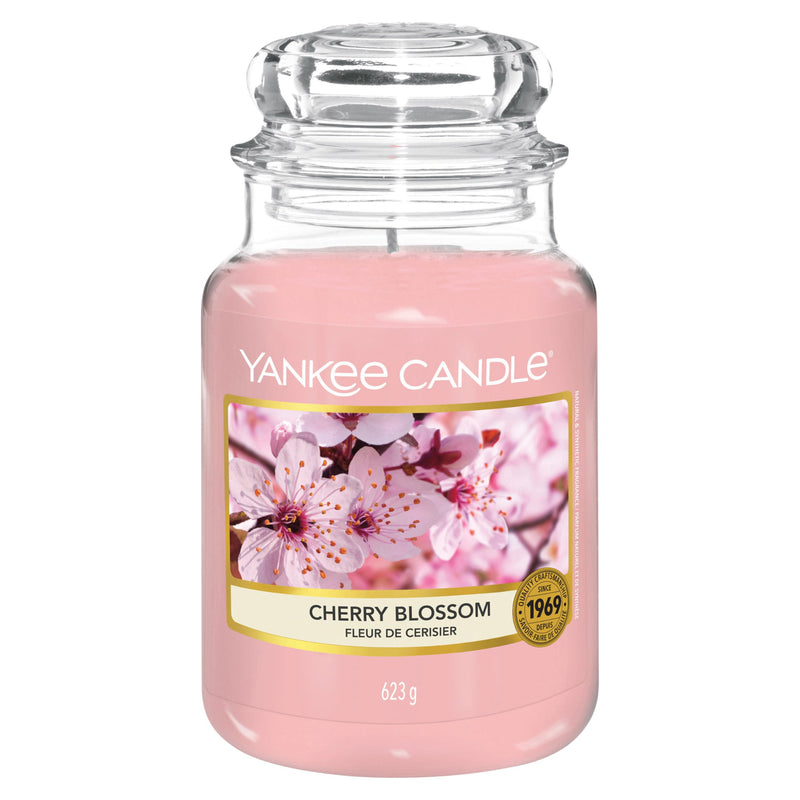 [Australia] - Yankee Candle scented candle in a glass (large) | Cherry Blossom | Burn time up to 150 hours 