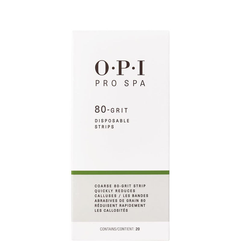 [Australia] - OPI Dual Sided Foot File - two-sided callus file with interchangeable sand strips - professional foot file for pedicures with ergonomic design refill strips 80 grit 