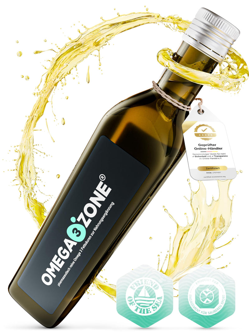 [Australia] - omega3zone Premium Omega-3 fish oil liquid - High dosage: 5400 mg per serving in triglyceride form - Laboratory tested, carefully cleaned, German production - 500 ml with lemon flavor Lemon 500ml 