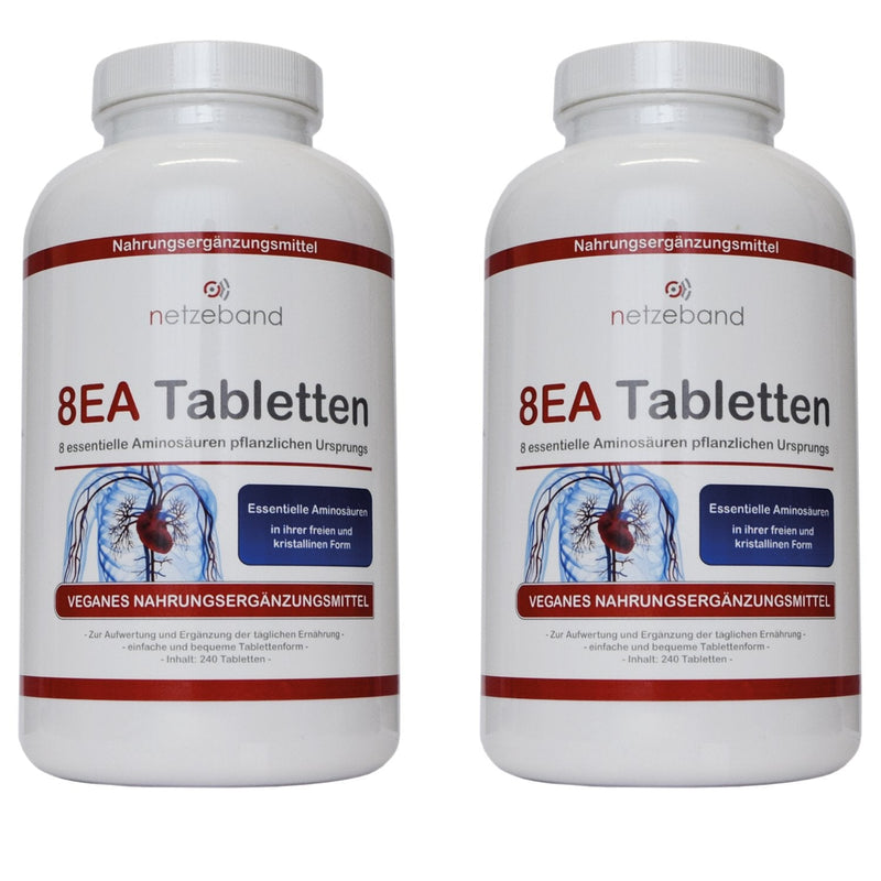 [Australia] - 8 essential Amino Pattern 8EA - amino acids 480 vegan tablets 2 packs in the optimal ratio of L-Leucine, L-Valine, L-Isoleucine, L-Phenylalanine, L-Lysine, L-Threonine, L-Methionine and L-Tryptophan 