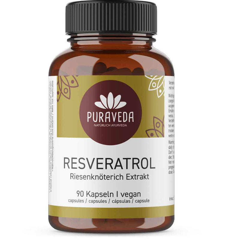 [Australia] - Giant knotweed extract - 10% resveratrol - 90 capsules - 500mg - Polygonum cuspidatum - Bottled in Germany - vegan - Biotiva 