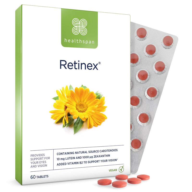 [Australia] - Healthspan Retinex | High-quality eye care with lutein & zeaxanthin | Supports vision & promotes long-term eye health | Vegan | 60 tablets 