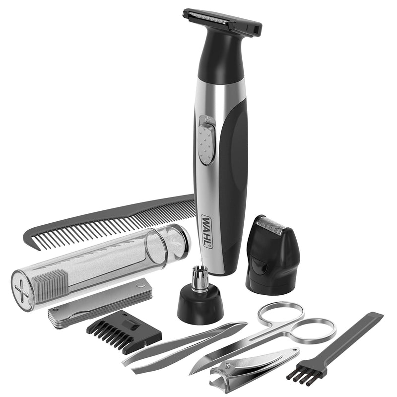 [Australia] - Wahl Travel Kit Deluxe, 6 in 1 Multigroomer, Beard and Stubble Trimmer for Men, Body Hair Trimmer for Men, Grooming Kit for Men, Multi Grooming Tools, Travel Grooming Kit 