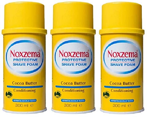 [Australia] - 3x Noxzema Shaving foam Cream soap shaving foam Cocoa Butter 300ml 