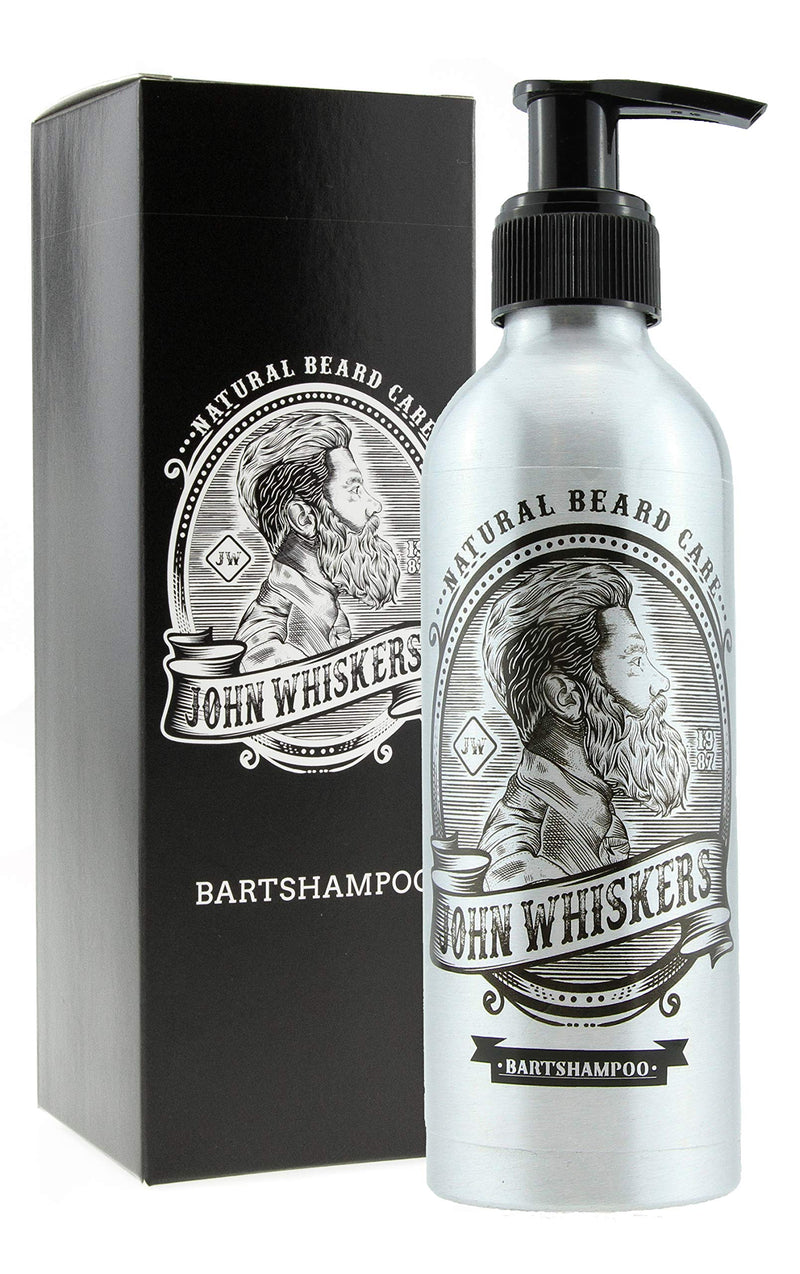 [Australia] - John Whiskers Beard Shampoo - Made in Germany - 2-in-1 beard soap with an incomparable scent - Vegan & without silicones - for a supple and pure beard 200 ml (pack of 1) 