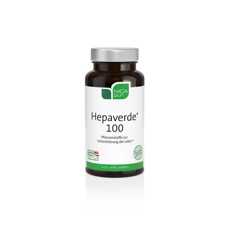 [Australia] - nicapur® Hepaverde® 100 I With MILK THISTLE and ARTICHOKE to support the LIVER | Plus sunflower LECITHIN 